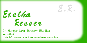 etelka resser business card